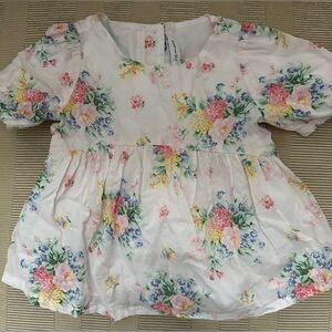 Janie &Jack floral blouse
